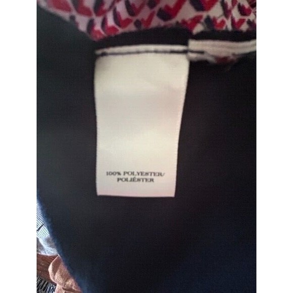 Ann Taylor Top Womens Size Small Red Black Sleeveless Halter Summer Button EUC - Picture 6 of 7